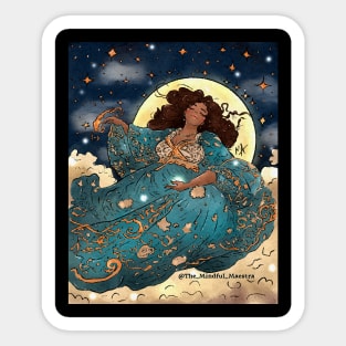 Lady of the Moon Sticker